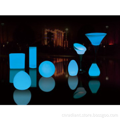 rechargeable and color changing led decorative lamp with rock shape